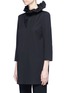 Front View - Click To Enlarge - LANVIN - Ruffle collar wool twill top