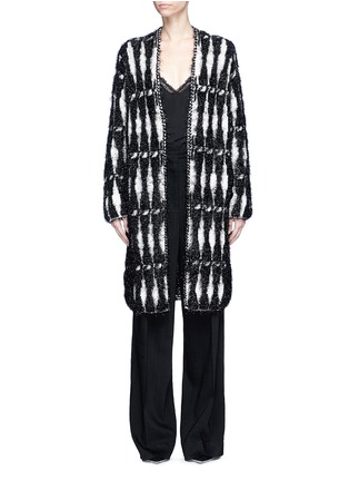 Main View - Click To Enlarge - LANVIN - Tinsel chenille oversized cardigan
