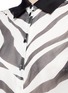 Detail View - Click To Enlarge - LANVIN - Zebra print silk chiffon dress