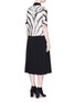 Back View - Click To Enlarge - LANVIN - Zebra print silk chiffon dress