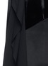 Detail View - Click To Enlarge - LANVIN - Peaked drape velvet and satin A-lined dress