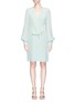 Main View - Click To Enlarge - LANVIN - Glass crystal fringe silk georgette dress
