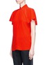 Front View - Click To Enlarge - LANVIN - Butterfly sleeve silk crepe top
