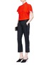 Figure View - Click To Enlarge - LANVIN - Butterfly sleeve silk crepe top