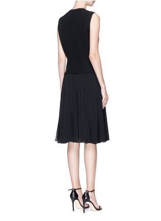 Back View - Click To Enlarge - LANVIN - Pleated buckled wrap dress