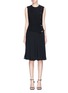 Main View - Click To Enlarge - LANVIN - Pleated buckled wrap dress