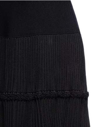 Detail View - Click To Enlarge - ALAÏA - 'Mambo' plissé effect panel knit dress