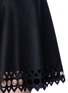 Detail View - Click To Enlarge - ALAÏA - 'Vienne' lasercut virgin wool-cashmere melton flared skirt