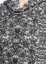 Detail View - Click To Enlarge - ALAÏA - 'Adenium' oversized floral jacquard knit hoodie