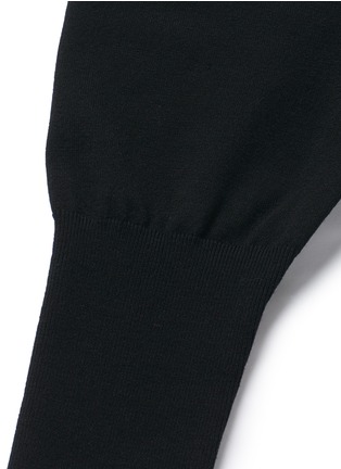 Detail View - Click To Enlarge - ALAÏA - Balloon sleeve turtleneck knit bodysuit