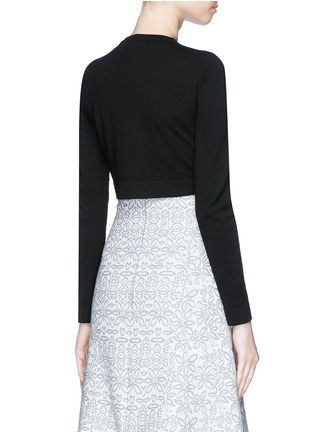 Back View - Click To Enlarge - ALAÏA - Cropped cardigan