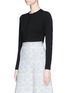 Front View - Click To Enlarge - ALAÏA - Cropped cardigan