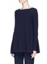 Front View - Click To Enlarge - ALAÏA - Babydoll wool-blend sweater