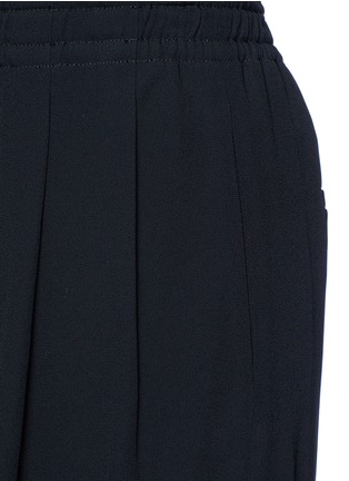 Detail View - Click To Enlarge - VINCE - Drawstring waist pleated cropped crepe pants