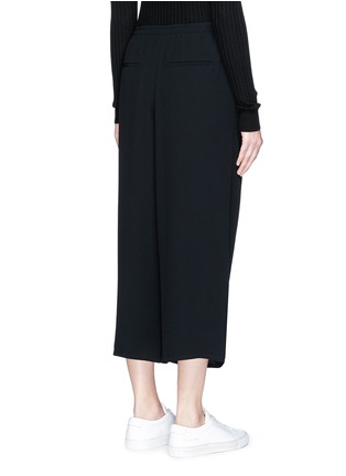 Back View - Click To Enlarge - VINCE - Drawstring waist pleated cropped crepe pants