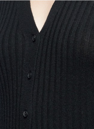 Detail View - Click To Enlarge - VINCE - Cashmere rib knit cardigan
