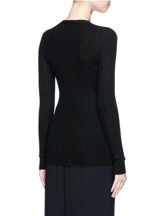 Back View - Click To Enlarge - VINCE - Cashmere rib knit cardigan