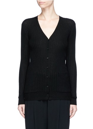 Main View - Click To Enlarge - VINCE - Cashmere rib knit cardigan