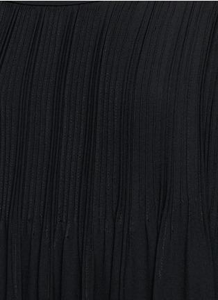 Detail View - Click To Enlarge - VINCE - Pintuck silk chiffon maxi dress