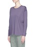 Front View - Click To Enlarge - VINCE - Pima cotton long sleeve T-shirt