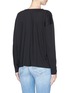 Back View - Click To Enlarge - VINCE - Pima cotton compact jersey long sleeve T-shirt