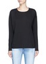 Main View - Click To Enlarge - VINCE - Pima cotton compact jersey long sleeve T-shirt