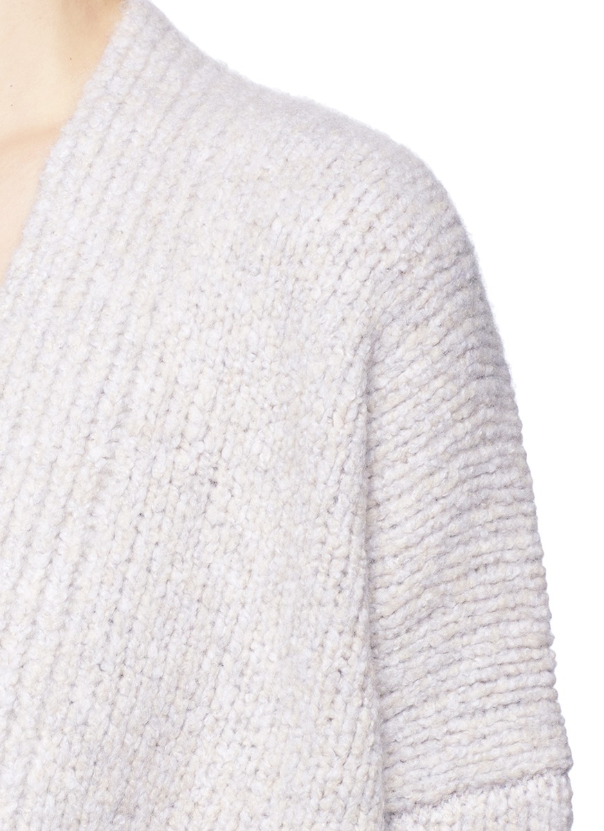 VINCE Lofty Wool Cardigan Sweater, White Multi, White Multicolor | ModeSens