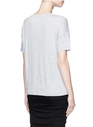Back View - Click To Enlarge - VINCE - Drop shoulder V-neck T-shirt