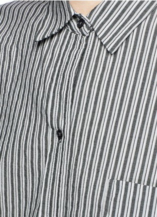 Detail View - Click To Enlarge - VINCE - Drop shoulder stripe shirt
