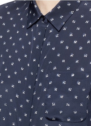 Detail View - Click To Enlarge - VINCE - Abstract dot print silk shirt