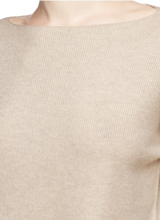 Detail View - Click To Enlarge - VINCE - Boat neck cashmere rib knit sweater
