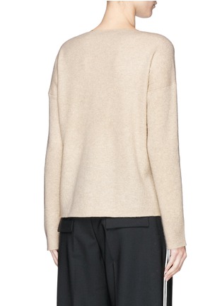 Back View - Click To Enlarge - VINCE - Boat neck cashmere rib knit sweater