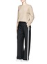 Figure View - Click To Enlarge - VINCE - Boat neck cashmere rib knit sweater