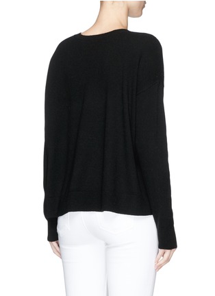 Back View - Click To Enlarge - VINCE - Wide crew neck cashmere sweater
