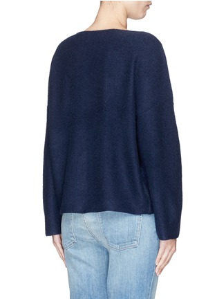 Back View - Click To Enlarge - VINCE - Boat neck cashmere sweater