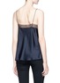 Back View - Click To Enlarge - VINCE - Floral lace trim silk satin camisole top