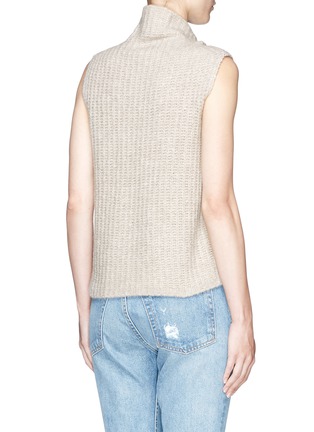 Back View - Click To Enlarge - VINCE - Cashmere knit sleeveless turtleneck top