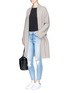 Figure View - Click To Enlarge - VINCE - Shawl collar open front cashmere cardigan