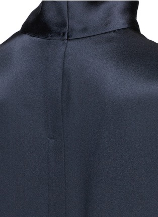 Detail View - Click To Enlarge - VINCE - Mock neck silk satin blouse