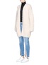 Front View - Click To Enlarge - VINCE - Open front brushed cardigan