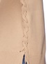 Detail View - Click To Enlarge - VINCE - Lace-up cashmere sweater