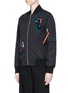 Front View - Click To Enlarge - PROENZA SCHOULER - Custom artwork patch bomber jacket