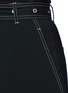 Detail View - Click To Enlarge - PROENZA SCHOULER - Contrast stitch belted wool twill pants
