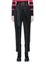 Main View - Click To Enlarge - PROENZA SCHOULER - Contrast stitch belted wool twill pants