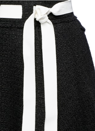 Detail View - Click To Enlarge - PROENZA SCHOULER - Belted asymmetric tweed skirt