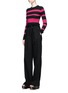 Figure View - Click To Enlarge - PROENZA SCHOULER - Stripe wool blend rib knit sweater