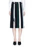 Main View - Click To Enlarge - PROENZA SCHOULER - Drawstring waist stripe ottoman and pointelle knit skirt