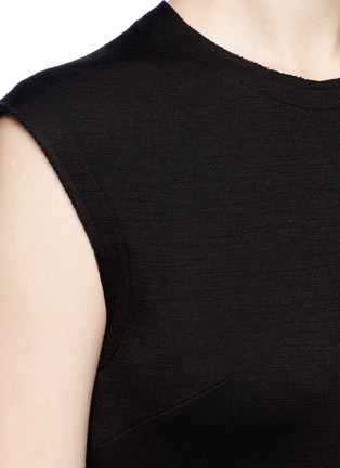 Detail View - Click To Enlarge - PROENZA SCHOULER - Asymmetric shoulder flared jersey dress