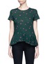 Main View - Click To Enlarge - PROENZA SCHOULER - Rocket sunflower print asymmetric T-shirt