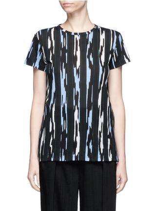 Main View - Click To Enlarge - PROENZA SCHOULER - Custom stripe print cotton T-shirt